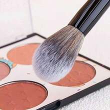 1pc 96 Makeup Blush Brush Flat Professional Blush Brush Blush Bronzer Makeup Brush Powder Blush Makeup Tool - Black - View 3