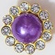 12mm Purple Pearl Flower