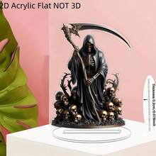 2D 壓克力桌面裝飾品，亡靈節萬聖節居家派對裝飾 - J - 查看 1
