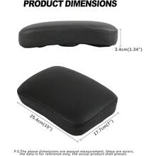 8 Suction Cup Motorcycle Pillion Rear Seat Black Synthetic Leather Cushion Anti-Skid Universal Easy Install For  Cruiser Chopper Bobber Short Rides - A - View 4