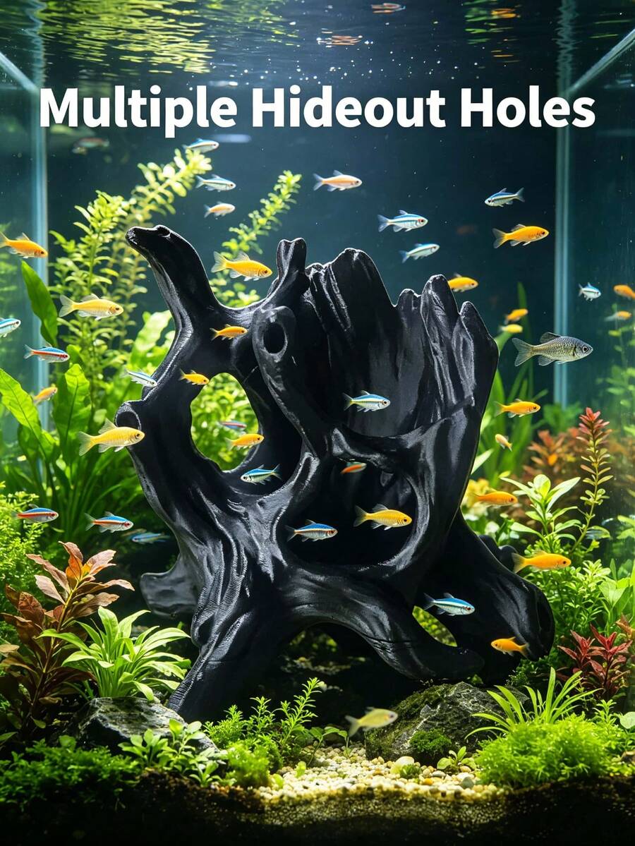水族箱漂流木根樁裝飾,適用於蝦、慈鯛、鬥魚及所有淡水魚的魚缸造景裝飾品 - 歡樂水族 - 查看 1