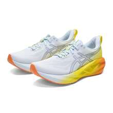 Asics Sepatu Lari Pria NOVABLAST 5 Terbaru, Ringan dan Bernapas dengan Bantalan dan Daya Tahan - Biru muda/kuning-oranye - View 6