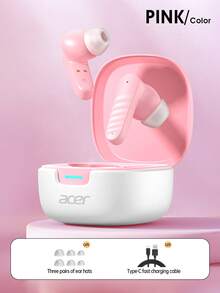 Acer OHR503 In-Ear Wireless Earbuds Bluetooth 5.4 Gaming Low Latency Deep Bass Surround Sound Long Battery Life HD Calls Instant Connection For Sports Commute Daily Use Compatible With Android/IOS - View 19