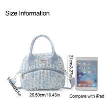 1pc Portable Tote Mommy Bag, Large Capacity Maternity Diaper Bag - Multicolor - View 3
