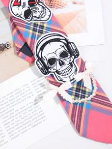 1pc Women's Y2K Style Halloween Element Tie - Multicolor - View 4