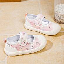 Girls Baby Head-Wrap Walking Shoes, Shallow-Cut Hook & Loop Infant Sports Shoes - Baby Pink - View 5