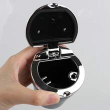 Sporty Portable Car Ashtray With Lid, Odor-Proof Leak-Proof Car Cup Holder Ashtray, With Sport Logo, Detachable Easy-To-Clean ABS Plastic Inner Liner, Car Interior Decoration Accessory - Sporty Style - View 11