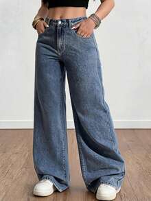 Women Jeans - EL040 Blue - View 1