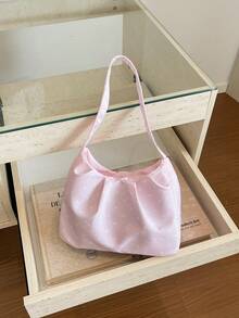 Y2K Style Sweet Polka Dot Mini Bucket Bag, Sweet Mini Bucket Bag, Casual Minimalist Small Tote Bag, Daily Shopping Shoulder Bag - Multicolor - View 9