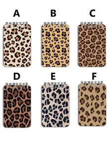 New Leopard Print Mini Loose-Leaf Notebook - Portable Pocket Size, Suitable For Writing, Memo, Diary, Study And Office, Thoughtful Gift For Teachers On Teacher's Day, Also Great Gift For Graduation, Birthday, Back To School Essential, Back To School Season, Back To School Must-Have, Christmas Gift (Mini Size) - Multicolor - View 4