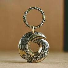 1pc Twisted Fortune Chinese Style Meander Pattern Keychain, Symbolizing Wealth, Luck And Prosperity, Car Key Chain Pendant, Feng Shui Good Luck And Safety Keyring Bag Accessory - Multicolor - View 8