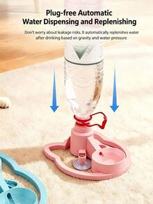 Dispenser Air Otomatis untuk Hewan Peliharaan Terbaru - Tanpa Filter/Tanpa Listrik, Aliran Air Otomatis, Dilengkapi dengan Pengisap Super Kuat dan Bantalan Anti-Selip di Bagian Bawah, Rak Penyimpanan Praktis untuk Mencegah Hewan Peliharaan Menjatuhkannya - Beraneka warna - View 7
