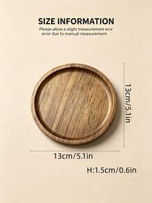 1pc Wooden Cake Stand Dessert Tray, Afternoon Tea Tray, Dessert Display Rack, Can Hold Various Pastries, Cakes, Snacks, Suitable For Birthday, Wedding, Afternoon Tea, Halloween And Christmas Decoration - View 9