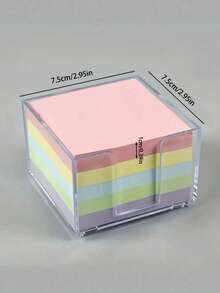 400 Sheets 4 Pads Square Sticky Notes And 1 Sticky Note Box, Self-Adhesive Memo Sticky Notes, Suitable For Office, School And Home Use, Suitable For Office, School And Home Organization, Back To School Gift, Back To School Gift Set, School Supplies - Transparent - View 11