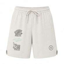 Li-Ning Wade X Timothy Goodman Collaboration Men's Loose Fit Sports Shorts AKSW379 - Gray Tile Gray - View 5