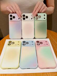 KOOLIFE Fashionable Gradient-Colored Phone Cases. The Design Is Simple And Elegant, Integrating Exquisite, Fashionable And Elements, Suitable For Both Men And Women. The Surface Is Smooth And Hard, Resistant To Scratches And Abrasion, And Durable. They Are Compatible With Iphone 13, 14, 15, 16, 17/18 Series Models (Including Pro And Pro Max Versions). - Pink Gradient - View 4