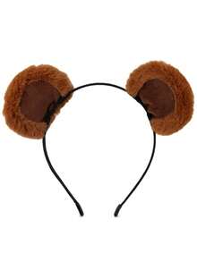 1pc Cartoon Bear Ear Headband, Cute Plush Animal Headband, COS Halloween Costume Headpiece - Multicolor - View 5
