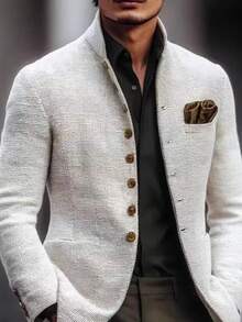 Men Blazers - White - View 2