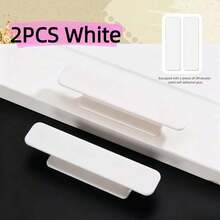 2pcs Self-Adhesive Door Handle, Drill-Free Cabinet Drawer Pull, Adhesive Window Glass Sliding Door Knob, Furniture Hardware Accessory For Home Kitchen Wardrobe - New Pull-out - View 11