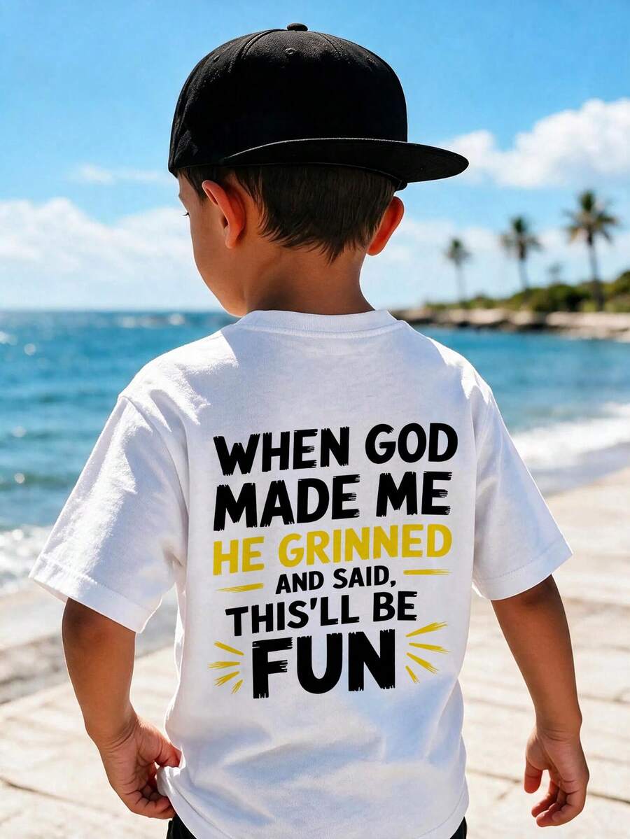 Boys Soft Neutral Color Crew Neck Short Sleeve Lightweight Summer Basic Essential T-Shirt - White - View 1