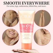 OTOU 2‑In‑1 Hair Removal Cream With Scraper, Gentle Moisturizing Soothing Depilatory Cream For Body & Bikini Line, Smooth Hair‑Free Skin - 2-in-1 Hair Removal Cream 1pc (with Scraper) - View 12