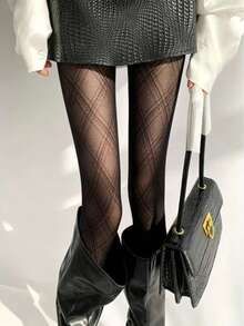 1/2pcs Sexy Women's Black Sheer Jumpsuit, Suitable For Holiday Parties - Multicolor - View 2