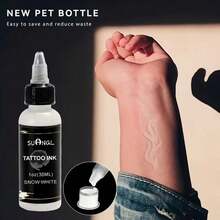 Professional Black White Tattoo Ink Pigment 1oz Long Lasting Tattoo Color Ink For Body Tattoo Art Makeup - Multicolor - View 13