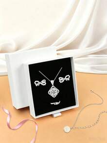 1/5/10 piezas Caja de joyas rosa, caja de almacenamiento con cajón pequeño, soporte portátil para exhibición de pendientes, anillos, collares y pulseras, forro de esponja negra, apilable, almacenamiento de tocador de dormitorio, organizador de joyas de viaje, almacenamiento de cosméticos diarios y accesorios pequeños, caja de embalaje de regalo - Multicolor - Ver 9
