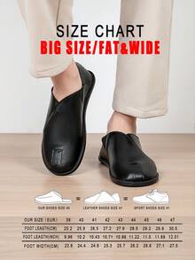 2026 New Plus Size Soft Leather Breathable Loafers Men's Business Casual Slip-On Shoes For Daily Wear - Black - View 11