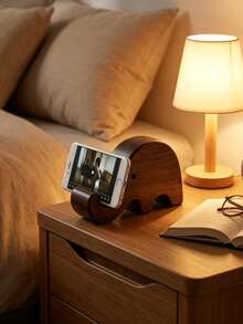 3/2/1pc Solid Color Elephant‑Shaped Phone Stand, Minimalist Wood Elephant Curved Shape With Smooth Polished Surface, Stable Support Desktop Cellphone Holder, For Office Desk Bedroom Study Daily Use All Season Tabletop Ornament Holiday Gift - Multicolor - View 5