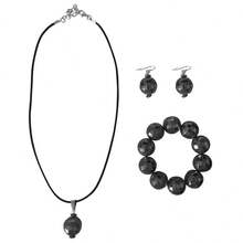 70s Disco Women's Shiny Necklace, Earrings, Bracelet Set, Halloween New Style, Casual Versatile - Multicolor - View 12