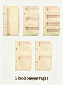 1pc/3pcs Elegant Embossed Floral PU Leather Jewelry Organizer Book, Book-Shaped Rectangular Design, Multi-Layer Detachable Zipper Pockets, Classified Storage, Portable Jewelry Storage Folder, Suitable For Travel, Bedroom Vanity And Daily Use - Multicolor - View 13