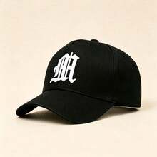 1pc Men Gothic MH Letter Embroidered Baseball Cap Adjustable Fashion Hat For Hiking Casual Street Party Travel Daily Outdoor Wear - Multicolor - View 9
