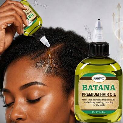 Minyak Rambut Rosemary 75ml/2.54fl.Oz Diperkaya dengan Minyak Batana dari Honduras dan Kaya akan Esensi Pelembap; Minyak ini Menutrisi Kulit Kepala Secara Mendalam, Menguatkan Akar Rambut, dan Membuat Rambut Tampak Lebih Tebal dan Panjang, Cocok untuk Semua Jenis Rambut.