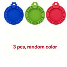 1PC/2PCS/3PCS/5PCS Pet Cat Dog Can Lid Fresh-Keeping Silicone Sealed Three-In-One Food Lid Suitable For Cats And Dogs Keep Pet Food Fresh - Diameter 6.5-8.5cm - View 10