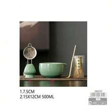 Complete Matcha Ceremony Set, 5 Styles To Choose From, Ceramic Matcha Bowl With Spout, Bamboo Broom And Broom Holder - Multicolor - View 13