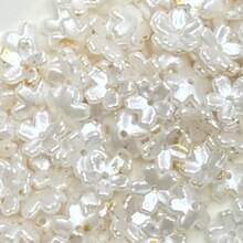 120pcs Multicolor Pearl Luster Five‑Petal Flower Acrylic Center Hole Loose Beads For DIY Bracelets, Phone Charms, Keychains Handmade Craft Supplies - Multicolor - View 26