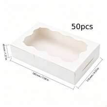 50pcs Gift Boxes With Window, Suitable For Birthday, Party Favors, Bridal Shower, Exquisite Gift Packaging Boxes, Best Choice For Giving Gifts - View 9