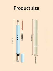 2-In-1 Dual-Ended Portable Lip Brush + Silicone Brush Head With Cap Makeup Brush For Lipstick, Lip Gloss, Lip Glaze, Convenient And Easy To Store, Simple Operation Suitable For Beginners - Multicolor - View 4
