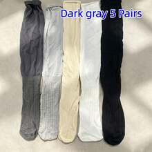2/3/5/10 Pairs White Layered Socks, Women's Mid-Calf Socks, Women's Knee-High Socks, Summer/Autumn Thin Style Ankle Boots Matching Mid-Calf Socks, Also Suitable For Ankle Boots, Solid Color Knee-High Socks, Y2K Style, Comfortable, Halloween Christmas Back To School Season Student Mid-Calf Socks, Women's Socks, Autumn Socks, Suitable For Travel And Home Use - Multicolor - View 8