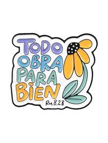 Fashionable Multi-Color Spanish Slogan Enamel Lapel Brooch, Warm Inspirational Metal Brooch Accessory, Suitable For Clothing And Bag Decoration - Multicolor - View 14