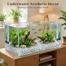 Bright Clear Vase Fillers, Acrylic Fake Crushed Ice Rocks Clear Gems Crystals Plastic Diamonds For Vase Fillers Centerpiece Fish Tank Table Scatter Phot Ography Props Display Decoration 100pcs - Multi-color - View 8