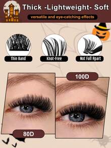Recommended Platform Bestseller: This Large-Capacity Eyelash Extension Set Contains 544 Clusters, Coming As A Full DIY Eyelash Grafting Tool Kit For Home Use. - Black - View 4