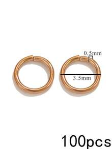 100Pcs 304 Stainless Steel Open Jump Rings, Multi‑Color Connector Rings, Charms For Jewelry Making, DIY Necklace Bracelet Earring Making Supplies - Open Ring - View 7