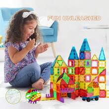 32pcs Or 22pcs Large Magnetic Colorful Building Blocks DIY Magnet Children's Toy, Designer Architectural Set, Holiday Gift (Color Random) - Multicolor - View 3