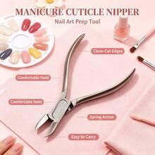 Thickened Stainless Steel Eagle Beak Ingrown Toenail Clipper With Built-In Spring Automatic Rebound, Pointed Tip Precise Trimming For Thick Nails, Foot And Hand Care Tool, 1/2pcs Optional - Dead Skin Pliers - View 5