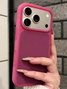 Matte Skin-Feel Jelly Soft Phone Case Compatible With Iphone 17 Pro Max 17 Pro 17 16 15 Pro Max, Ultra-Thin Liquid Silicone Shockproof Protective Back Cover - Burgundy - View 3