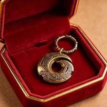 1pc Twisted Fortune Chinese Style Meander Pattern Keychain, Symbolizing Wealth, Luck And Prosperity, Car Key Chain Pendant, Feng Shui Good Luck And Safety Keyring Bag Accessory - Multicolor - View 6