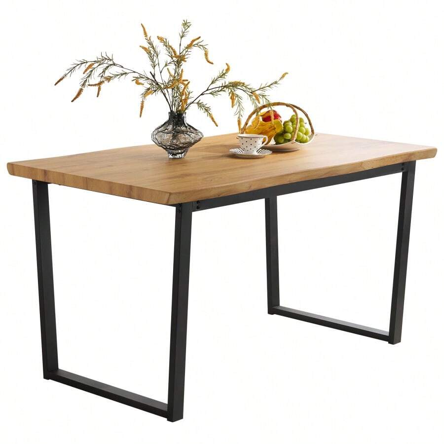 [ Table for sale ] Dining table for 4 people for 2 people width 140cm Stylish very easy to assemble Solid high-end vintage style Modern for guest stud - オーク - チェックする 1