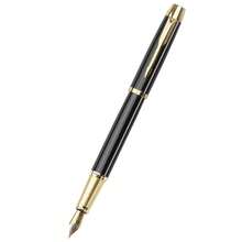 Premium Metal Fountain Pen, + 50 Ink Refills (51 Pieces Total), Classic Black & Gold Signature Style, Smooth Writing Business Gift Pen, Suitable For Daily Office Use - A - View 7